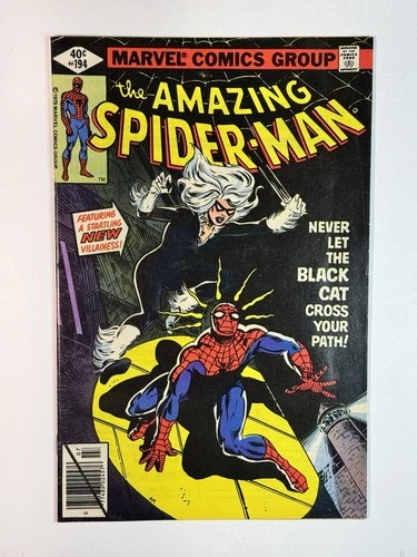 The Amazing Spider-Man #194 1st Appearance Black Cat Marvel July 1979 VF-/VF