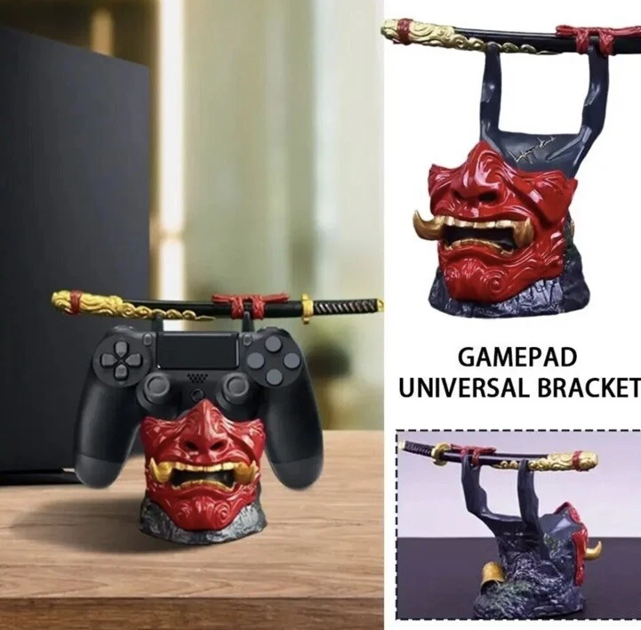 Ghost of Tsushima Gaming Controller Holder Samurai Mask Stand for PS5/PS4 - Image 2 of 4