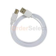 2X For HP CANON DELL BROTHER PRINTER SCANNER CABLE CORD USB 2.0 A-B 3FT WHITE