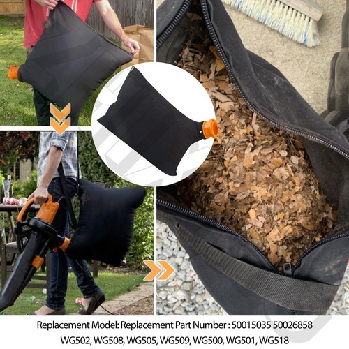 50026858 Trivac Leaf Collection Bag Fit with Worx 12 Amp Yard Vacuum Garden ... - Picture 2 of 9