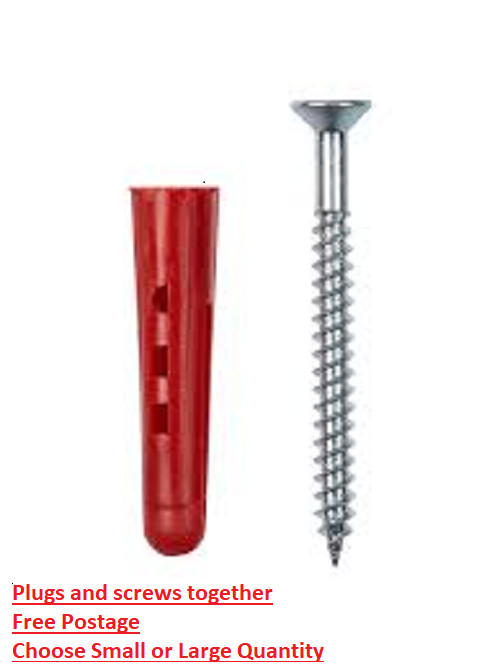 Wall Plugs 6mm With Option To Add On Screws For Brick Stone Concrete & Masonry