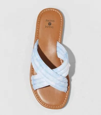 Shade & Shore Womens Perla Crossband Slide Sandal