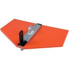 Kraft Tool Orange Thunder Angle Concrete Groover 12" x 8" x 3/4" Deep 1/4" Rad.