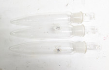 3 Large Temperature Resistant 50ml Test Tubes w/ glass stoppers