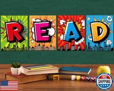 Classroom Decorations Reading Poster for Teachers Bulletin Board and Wall Dec