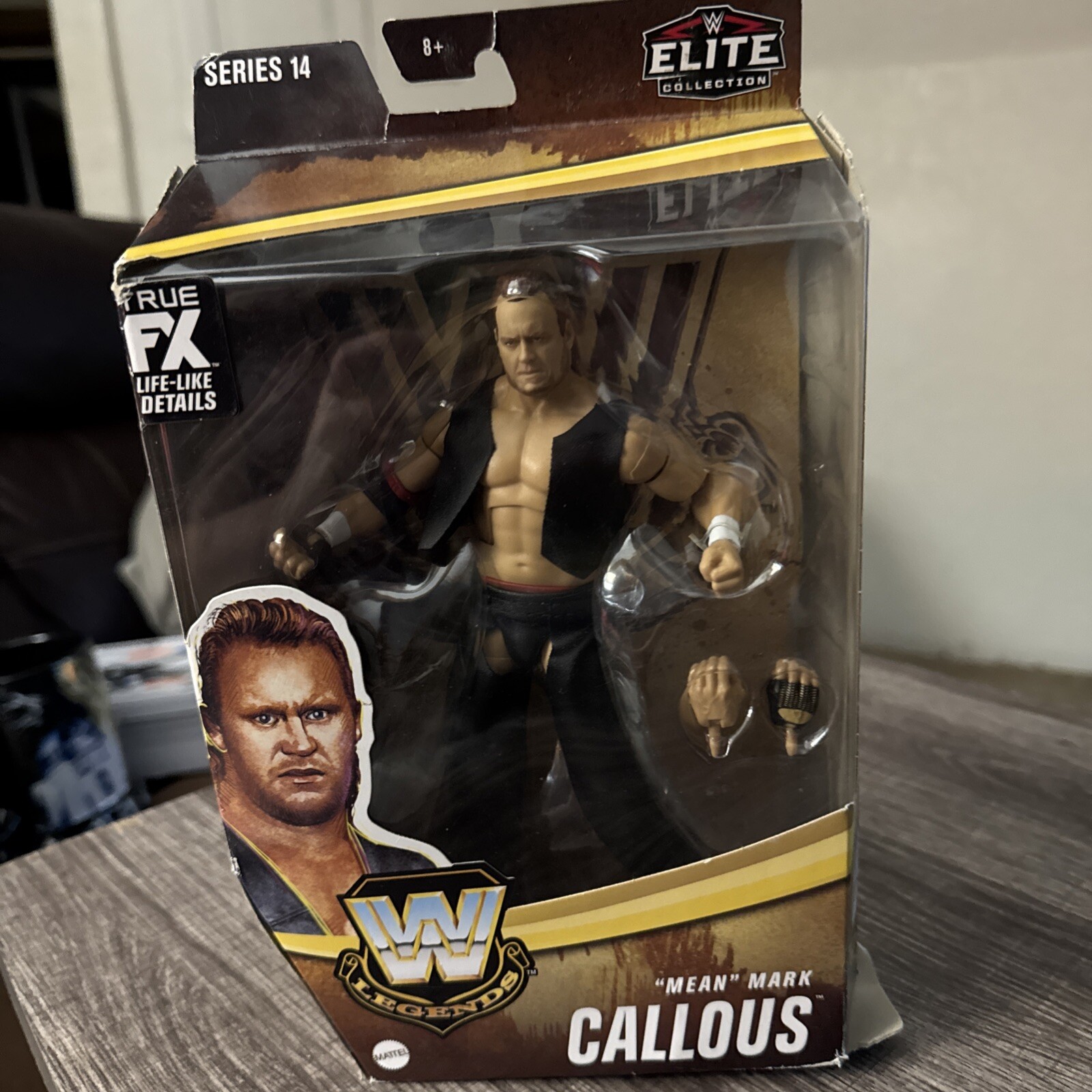 Mattel WWE Legends Elite Collection Series 14 Mean Mark Callous DAMAGED BOX