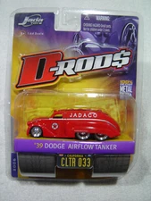 JADA D-ROD$ JADACO 1939 DODGE AIRFLOW TANKER 1/64 NEW
