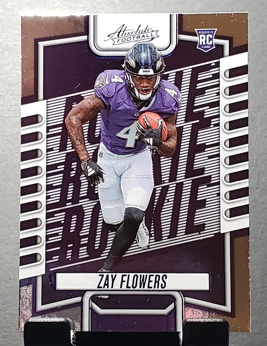 2023 Absolute #111 Zay Flowers RC RAVENS Rookie Blue