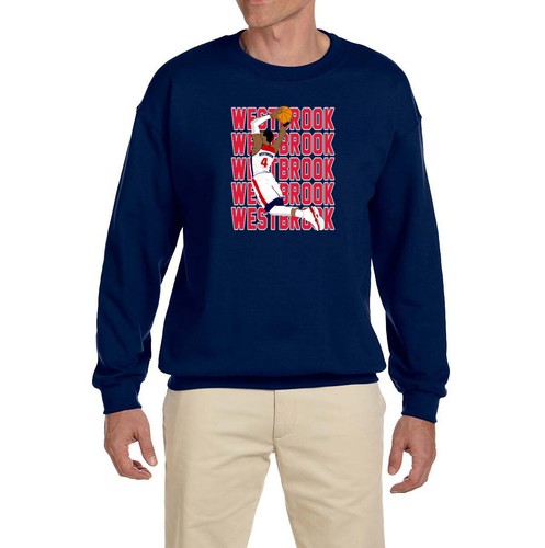 Washington Wizards Russell Westbrook Text Pic Crewneck | eBay