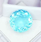 Certified 12.17 Ct Loose Gemstone Aquamarine Round Cut AAA+ Quality Aquamarine