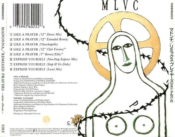 MADONNA CD Remixed Prayers AUSTRALIAN 8 TRACK Mini Album NEW and UNPLAYED - Image 2 of 4