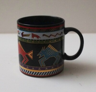 Vintage 1990 Laurel Burch Bison Mug, New