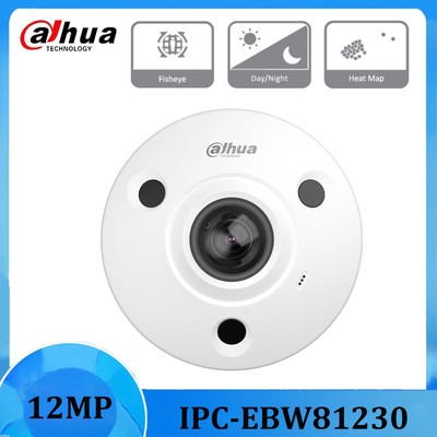 Dahua IPC-EBW81230 12MP Panoramic Network IR Fisheye Camera Built-in Mic IP67