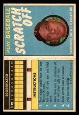 1970 Topps Scratch-Offs Baseball #11 Harmon Killebrew EX/MT