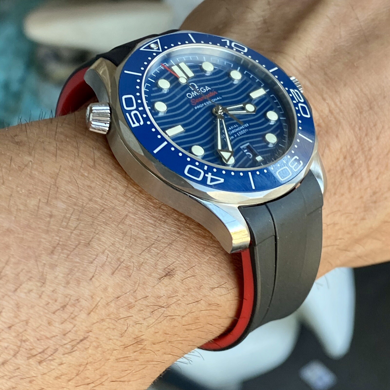 omega seamaster rubber