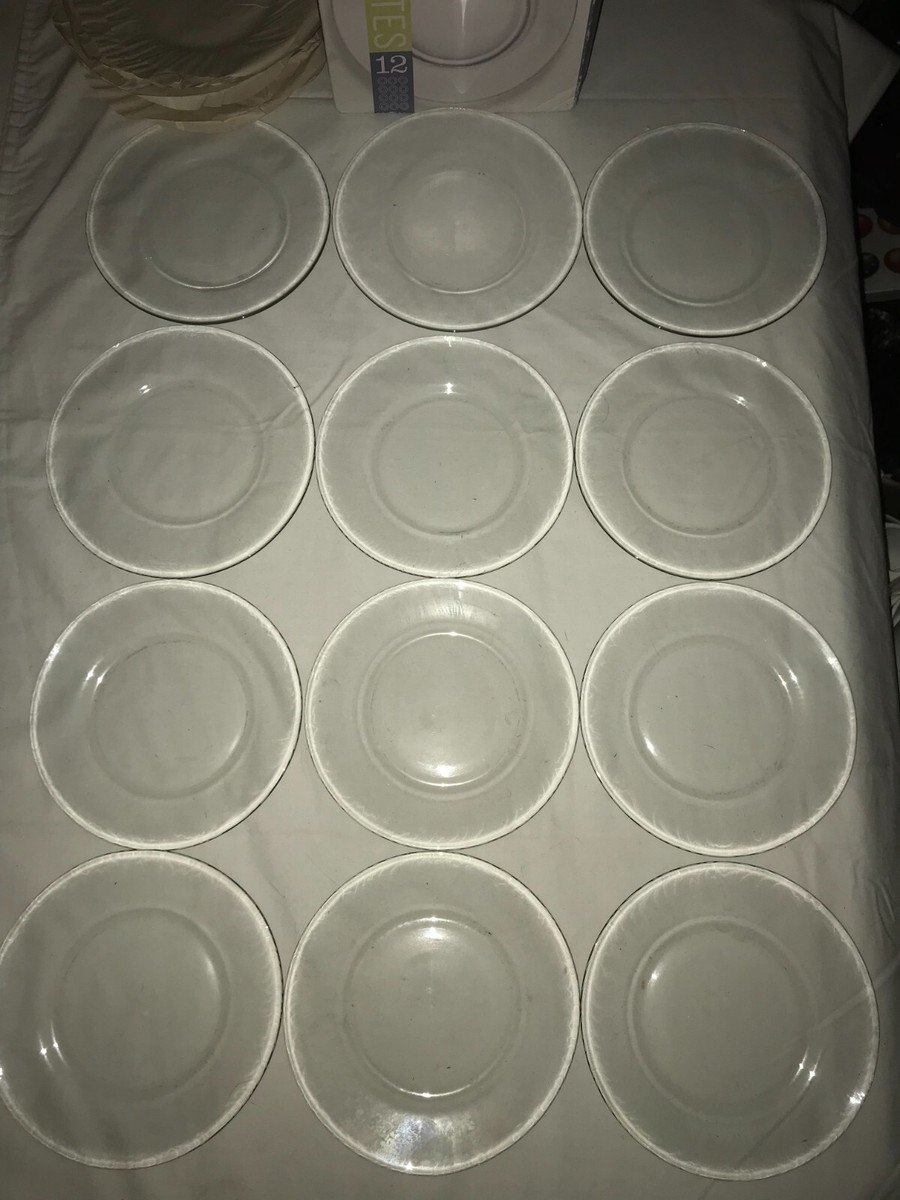 2002 Rare MARTHA STEWART/KMART 096236-112 Set of 12 Clear Glass 7½
