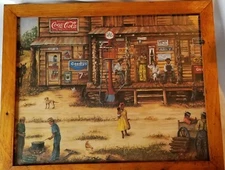 Country Store Print , The Late 1940's -  Framed under Glass