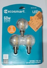 ECOSMART 40W LED DAYLIGHT BULB 3PK DIMMABLE New