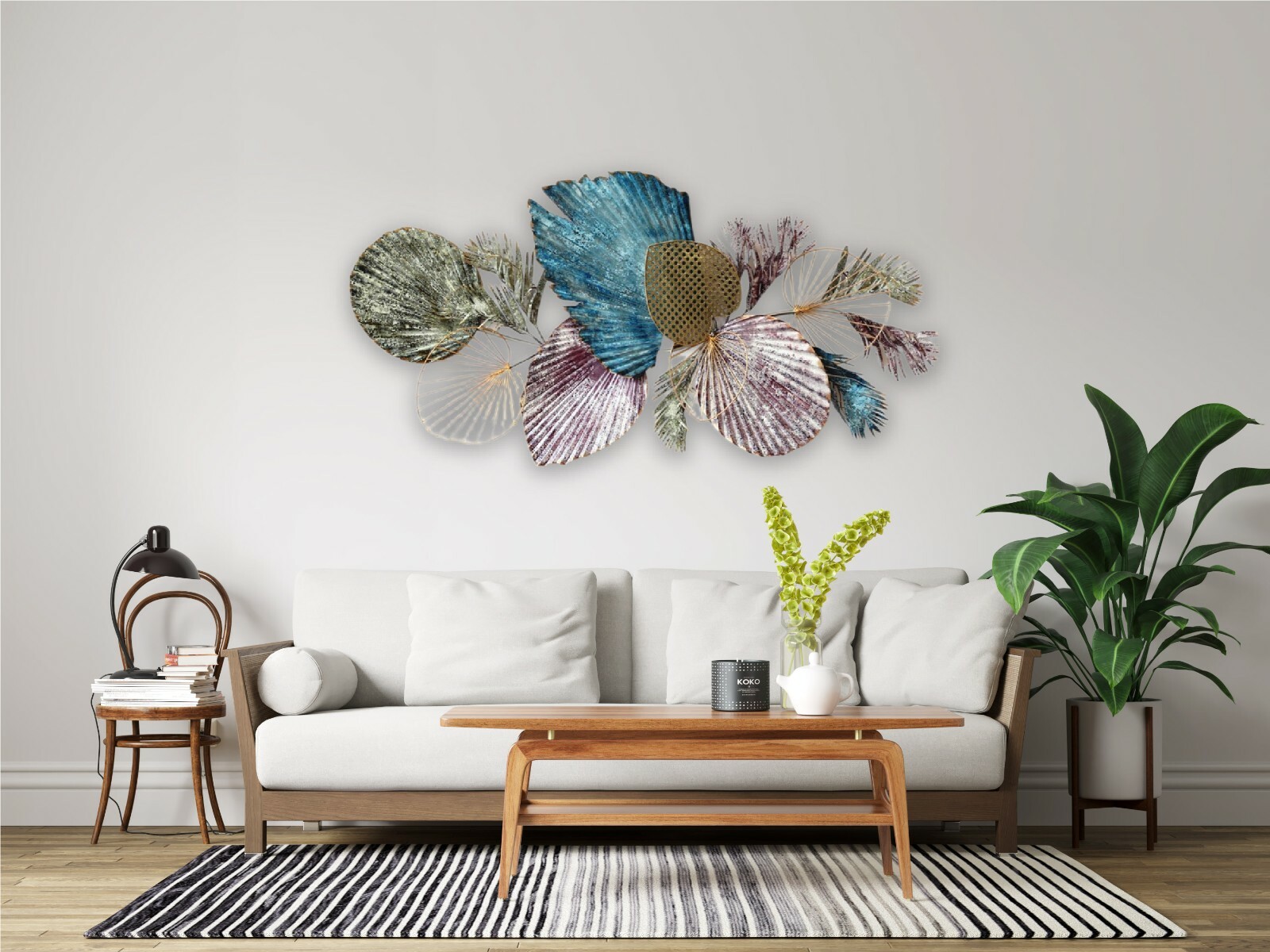 Huge Metal Wall Art Circles Hanging Sculpture Home Decor Indoor/Outdoor