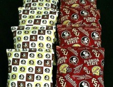 FLORIDA STATE University SEMINOLES FSU Cornhole Bean Bags 8 ACA Regulation Bags