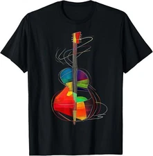 Guitar Music Instrument Motif Illustration Guitar T-Shirt