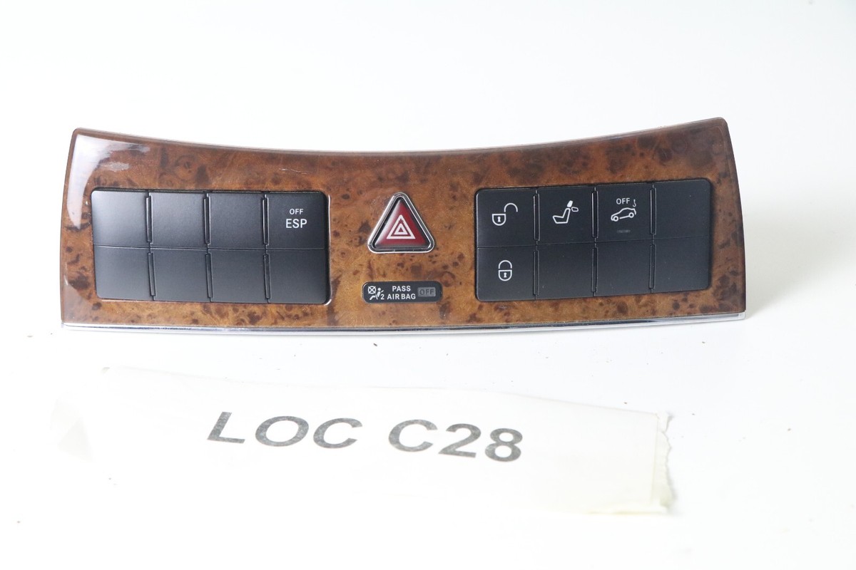06-09 Clk55 Amg Mercedes Benz Clk500 W209 Hazard Esp Switch Panel