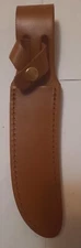 Fixed Blade Knife Sheath Brown Leather Fits Up To 5 Inch Blade SH1206