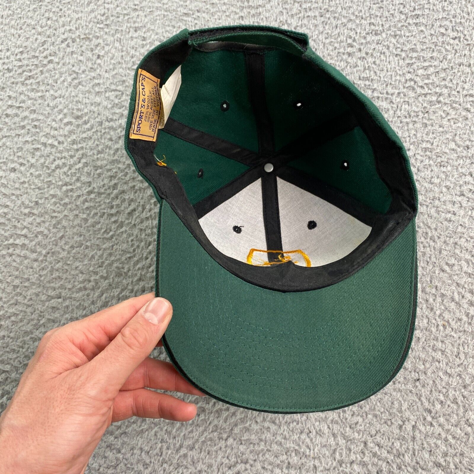 John Deere Wool Hat Adjustable One Size Green Spo… - image 7