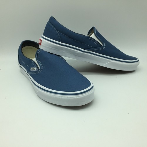 vans slip ons navy