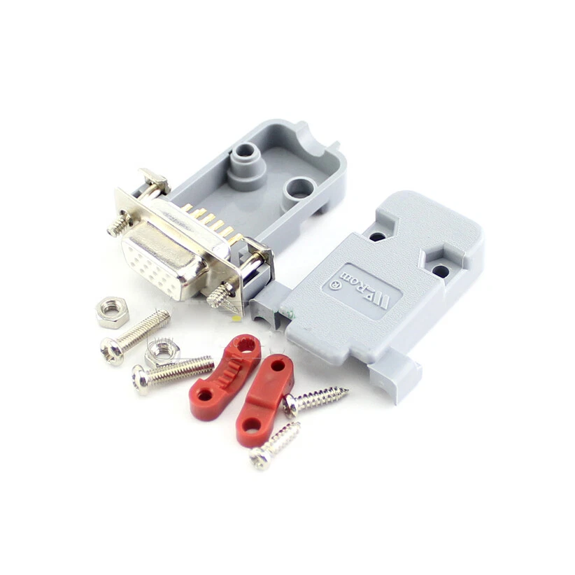 DB15 Plug Male And Female 15 Pin VGA Solder Plug Connector + Plastic Housing - Image 4 of 4