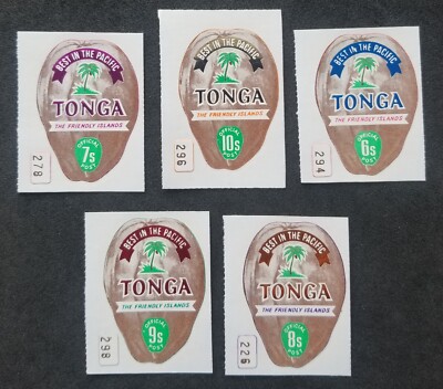 [SJ] Tonga Definitive Coconut 1978 (stamp plate) MNH *odd shape *self adhesive