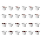 24x Fluted Ramekin White 1oz, 1.5oz, 2oz  Plastic Sauce Pots
