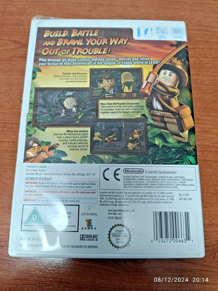 LEGO INDIANA JONES 2 LA AVENTURA CONTINU . Pal España . Envio Certificado, foto 2 de 3