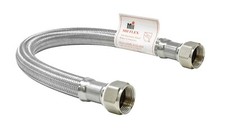 3/4 inch FIP, 15 inch Length Stainless Steel Braided Water Heater Connector