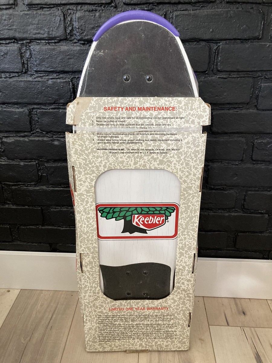 Earl skateboardステッカー付き NEW NOS 1991 VALTERRA KEEBLER ELF COOKIES Promotional Skateboard