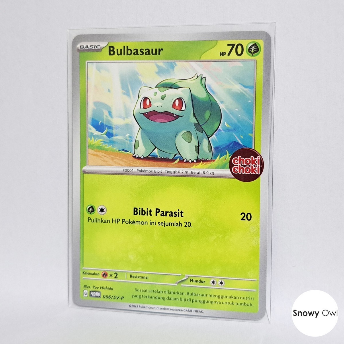 Bulbasaur 056/SV-P Choki Choki Stamp Promo Pokemon TCG Card Bulbasaur 056/SV-P Choki Choki Stamp Promo Pokemon TCG Card