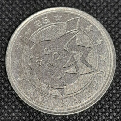 Moneta Portafortuna Pokémon Pikachu | Formato Gigante 5,1 Cm In Plastica Resistente | Collezionismo E Giochi Per Bambini E Fan - 2