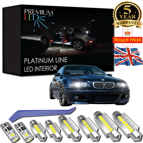 BMW E46 LED KIT PREMIUM INTERIOR 14 SMD Error Free Bulbs Canbus 3er ...