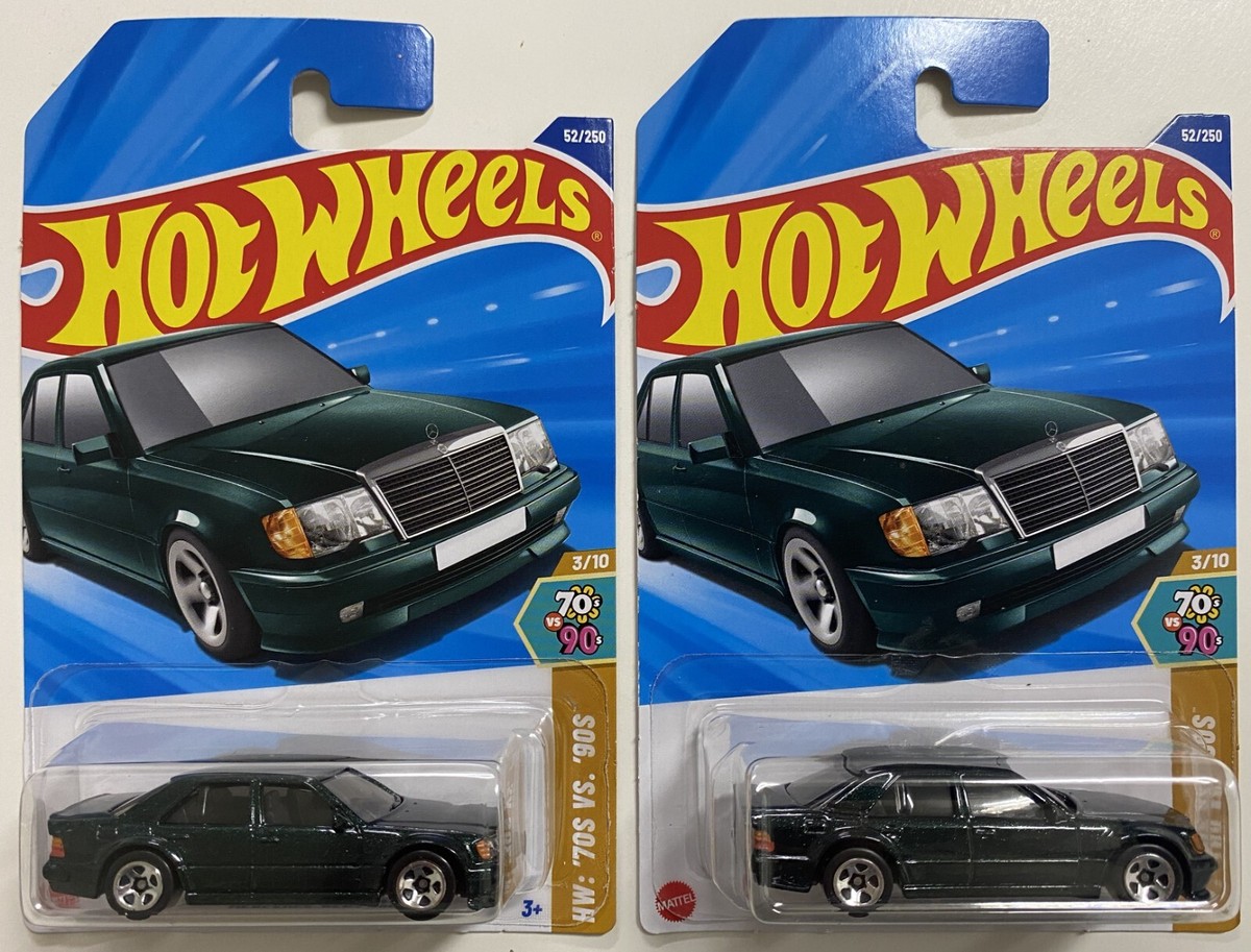 Hot Wheels Mercedes-Benz 500 E HW '70s Vs. '90s 52/250 (Lot of 2