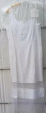 Speigel white sundress sheer hem women's size 14 never worn