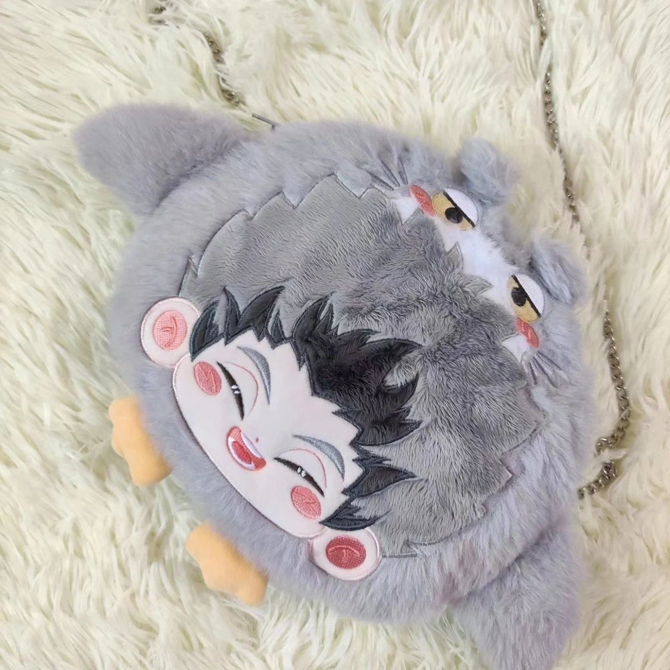 Plush Wallet Haikyuu!! Kotaro Bokuto Cosplay Cotton Cute Anime Doll Unisex Purse - image 2 of 3