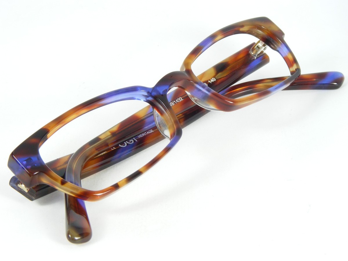 OGI HERITAGE 7149 1432 PURPLE BROWN HAVANA EYEGLASSES 49-18-140mm