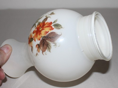 Lámpara de vidrio floral MCM vintage pantalla chimenea huracán para lámpara eléctrica 7-1/2" T - Imagen 6 de 10