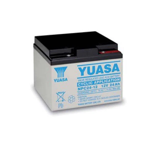 Yuasa NPC24-12I 12V 24Ah cyclic sealed lead acid battery