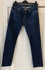 APC Petit New Standard Dark Blue Men’s Fitted Straight Leg Jeans W 29