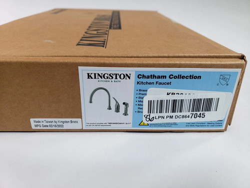 Kingston Brass KB3818GLBS Georgian Kitchen Faucet with Brass Sprayer, 8-3/4-Inch - 第 3/23 張圖片