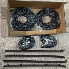 Front Door Window Run Sweep Felts Weatherstrip Seals Kit Set for Chevy GMC Truck