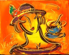 PORTRAIT  ART  Abstract Modern CANVAS Original Oil Painting THWDHH