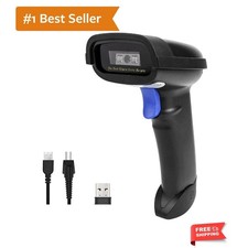 Bluetooth Barcode Scanner, Support 2.4G Wireless  Bluetooth  Wired