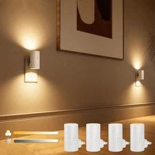 VOLISUN Night Lights Plug into Wall, Dimmable LED Nightlight 4 Pack, White 